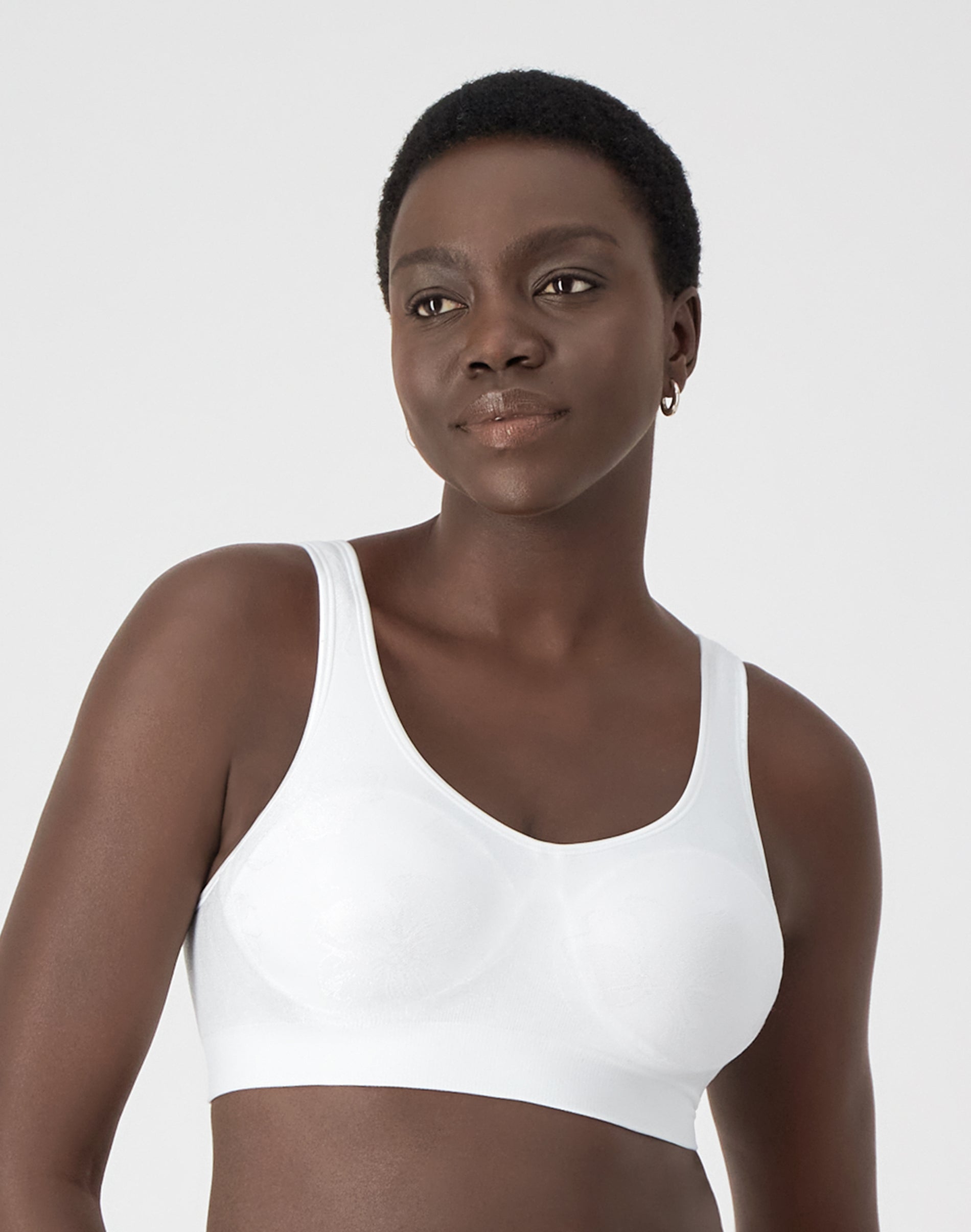 Bali Comfort Revolution ComfortFlex Fit Shaping Wireless Bra White Tropic XL Women’s