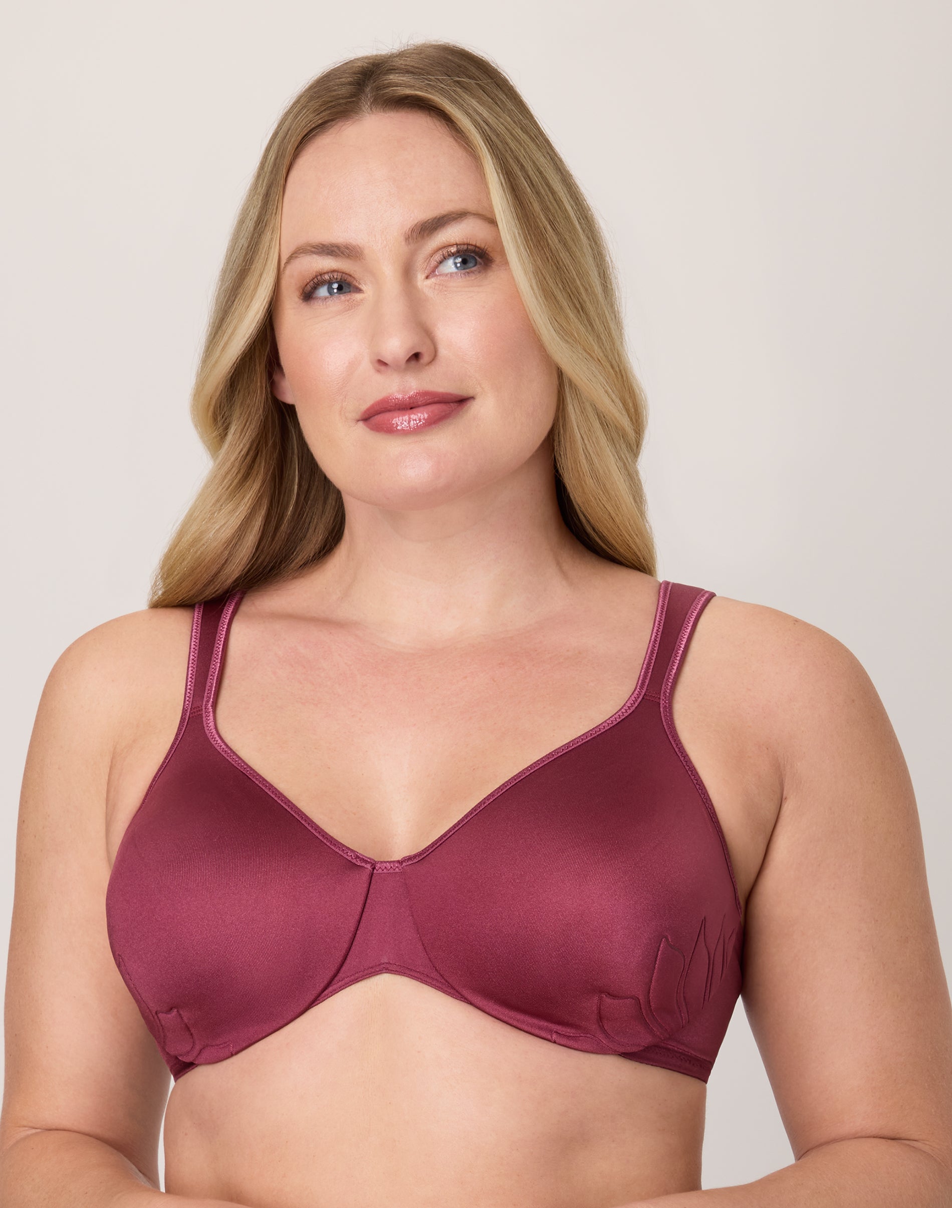 Bali Live It Up Push-Up Bra, Underwire, Cushioned Mauve Mood 40C Women’s