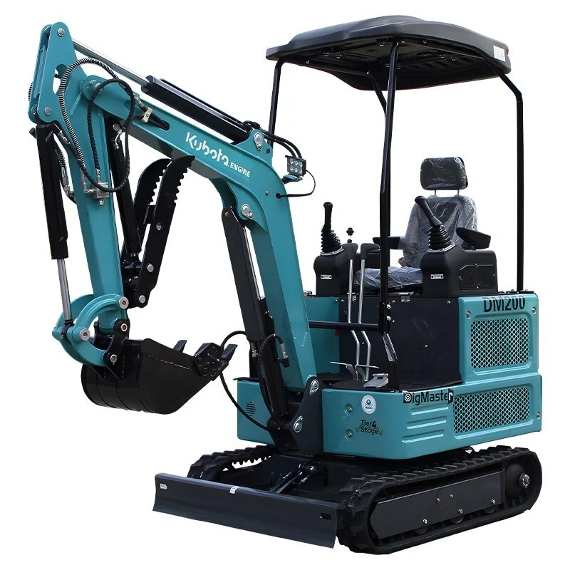 1.8T Mini Excavator with Hydraulic Thumb, Kubota Diesel Engine EPA Free Shipping