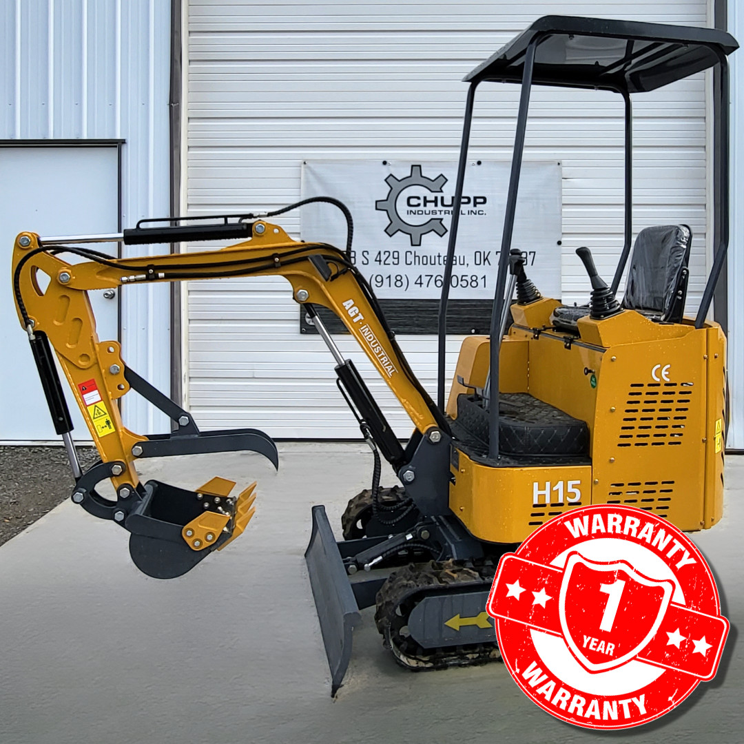NEW Mini Excavator AGT 1-Ton H15 13.5HP Digger
