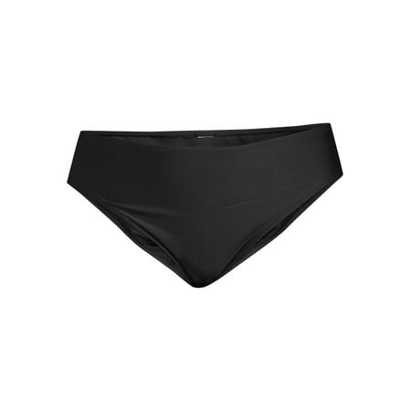 Nicole Miller Women’s Plus Size Scoop Bikini Bottom Swimsuit