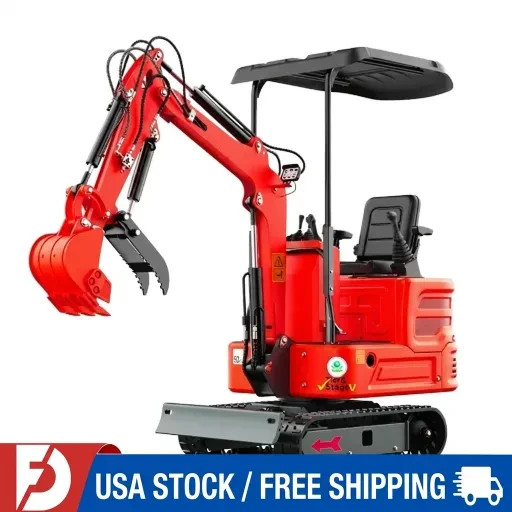 FREE SHIPPING Mini Excavator 1.4T Pilot System Diggers with Kubota Diesel Engine