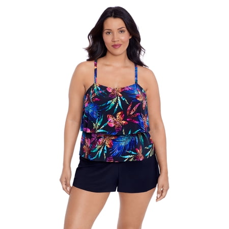 Women’s Roxy Tummy Control 2 Tier Swimsuit Romper
