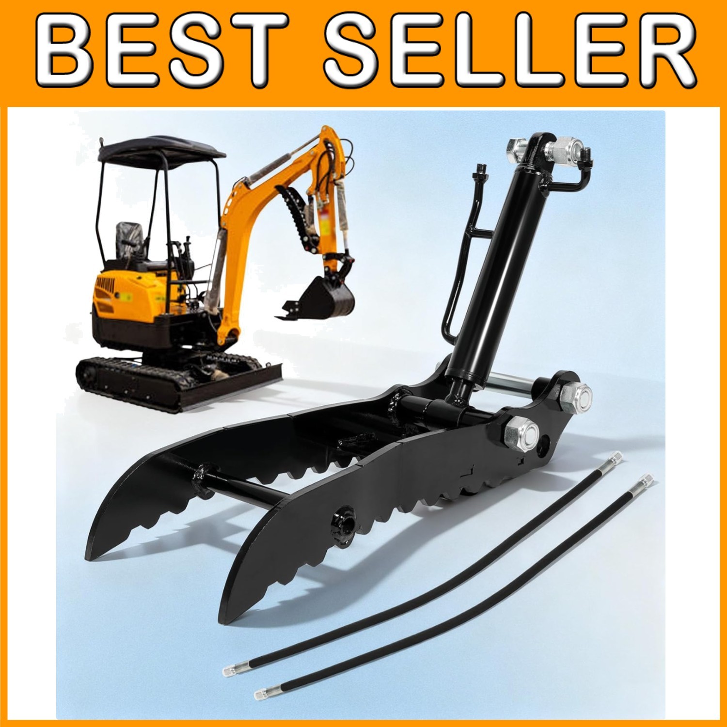 Single Hole Hydraulic Thumb for Excavator