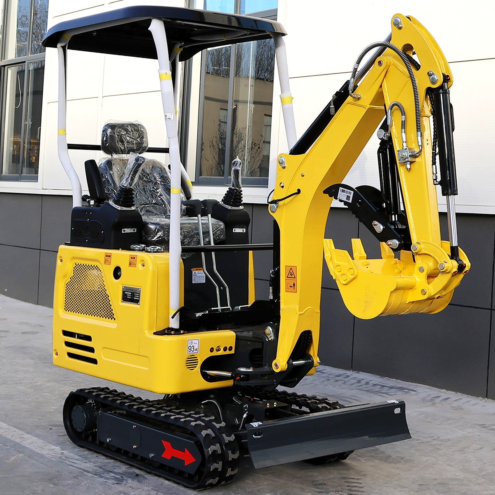 4000lb 1.8Ton Mini Excavator Kubota Expand Crawler Diesel EPA Digger Side swing