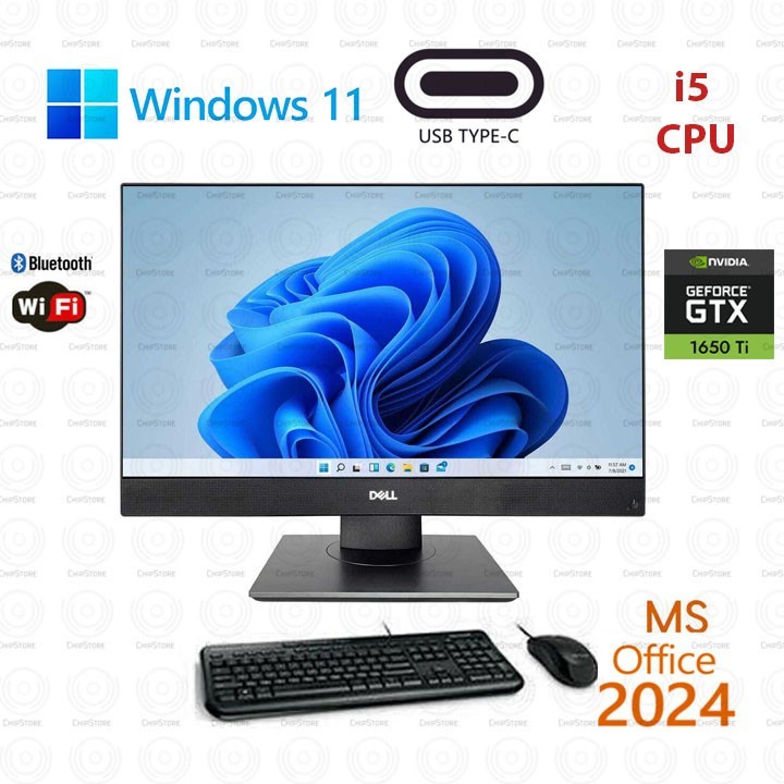 Dell Optiplex 7490 Gaming AIO 23.8″  i5-10500 32GB Ram 500 SSD Win 11 GTX 1650Ti