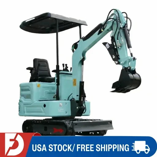 1.4Ton Mini Excavator with Kubota Diesel Engine Pilot System Hydraulic USA Stock