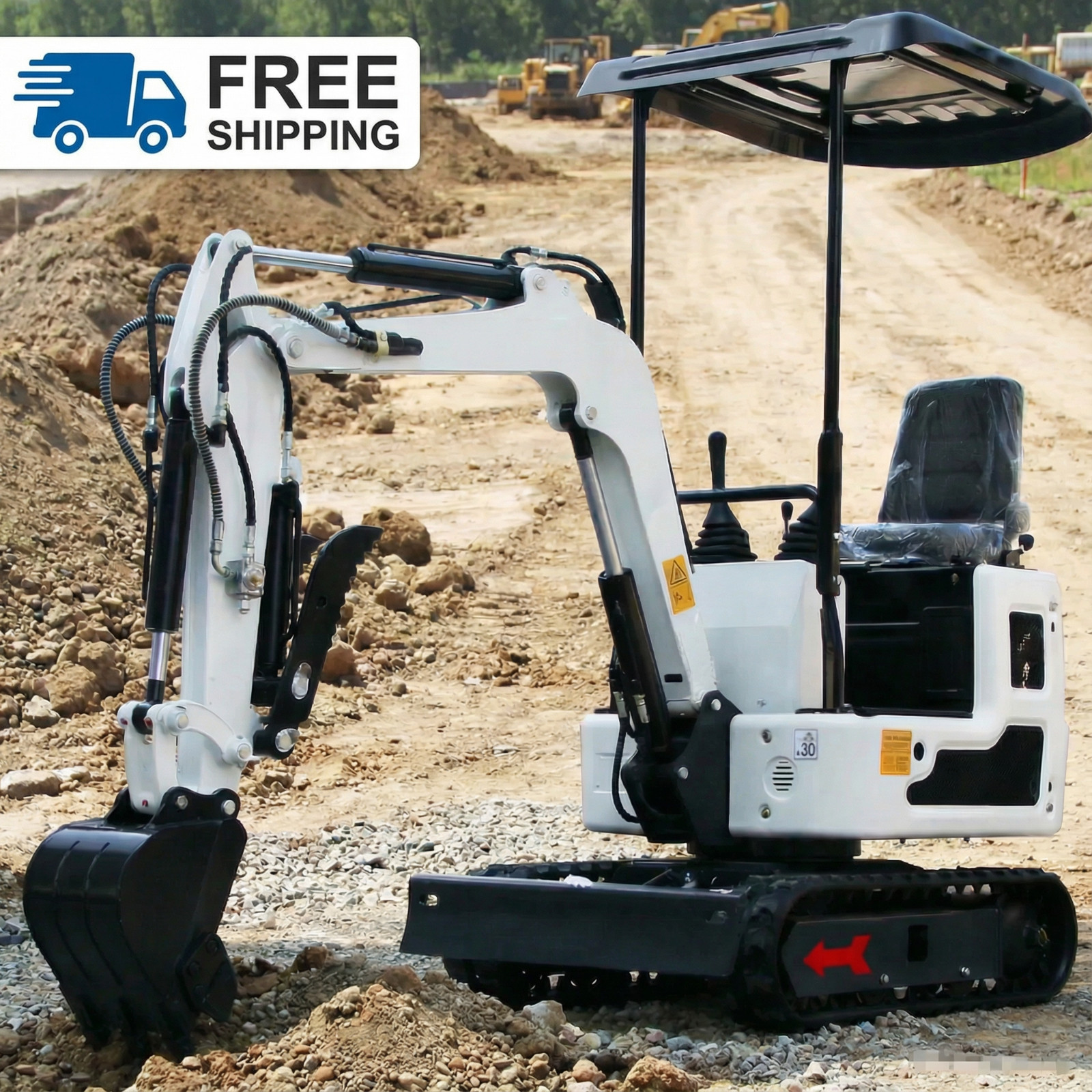 1 Ton Ride-On Mini Excavator (2026 New Release) | Briggs & Stratton Engine | FS