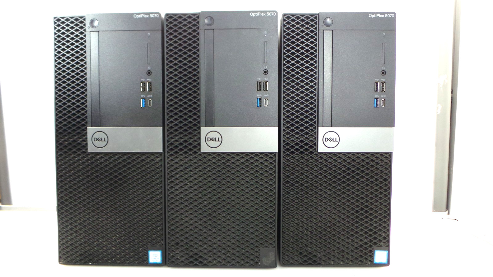 Lot Of 3 Dell Optiplex 5070 i7-9700 3.00 GHz 16GB DDR 4 256 GB NVMe Wind 11 Pro