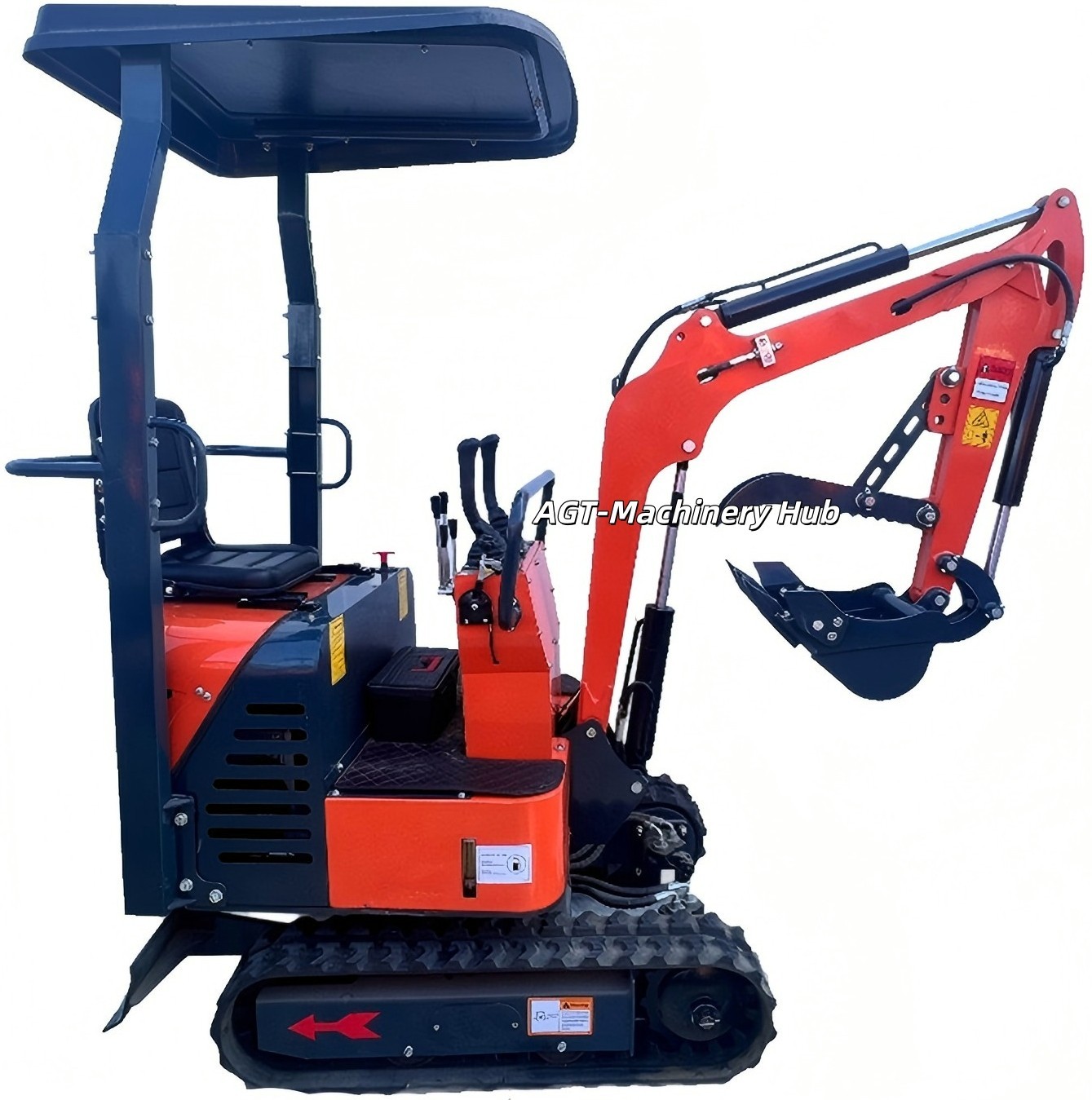 13.5 HP AGT L12 Mini Excavator Digger with B&S Engine Gasoline 36″ Push Blade