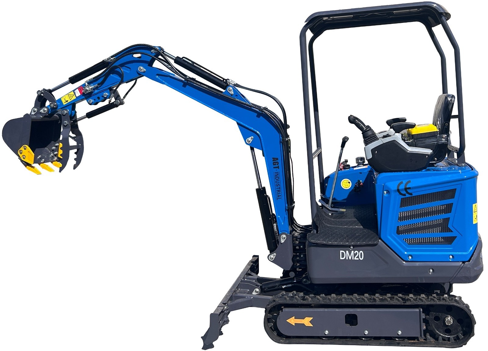 AGT DM20 Mini Excavator Kubota Diesel D722 Engine Expandable Track Pilot Control