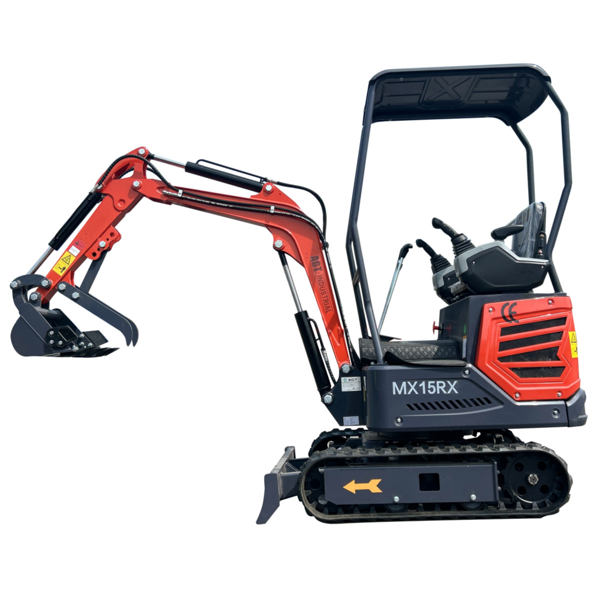 Agrotk 1Ton Mini Excavator Digger 13.5hp Gas Tracked Crawler RATO Engine MX15RX