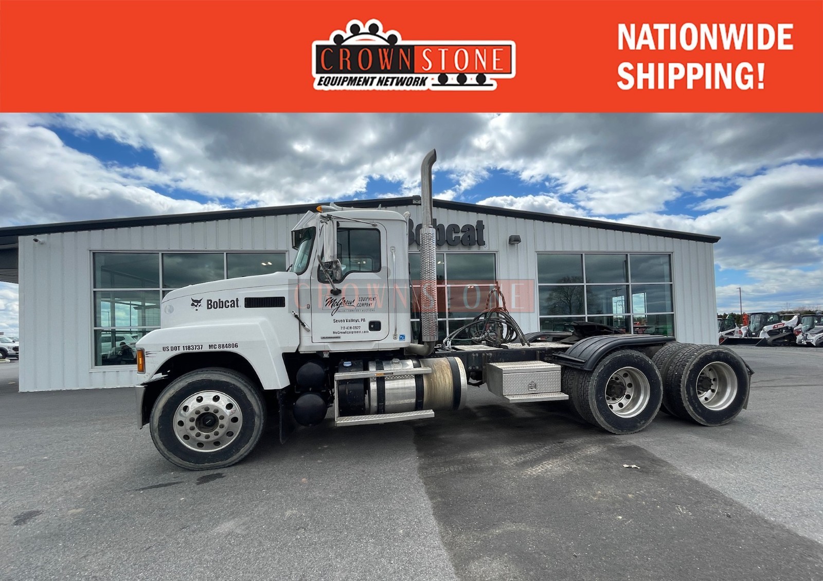 MACK PINNACLE PI64T M778 TRACTOR TRUCK, TRIAXLE, 13SPD, INSPECTED, DUAL WETLINE