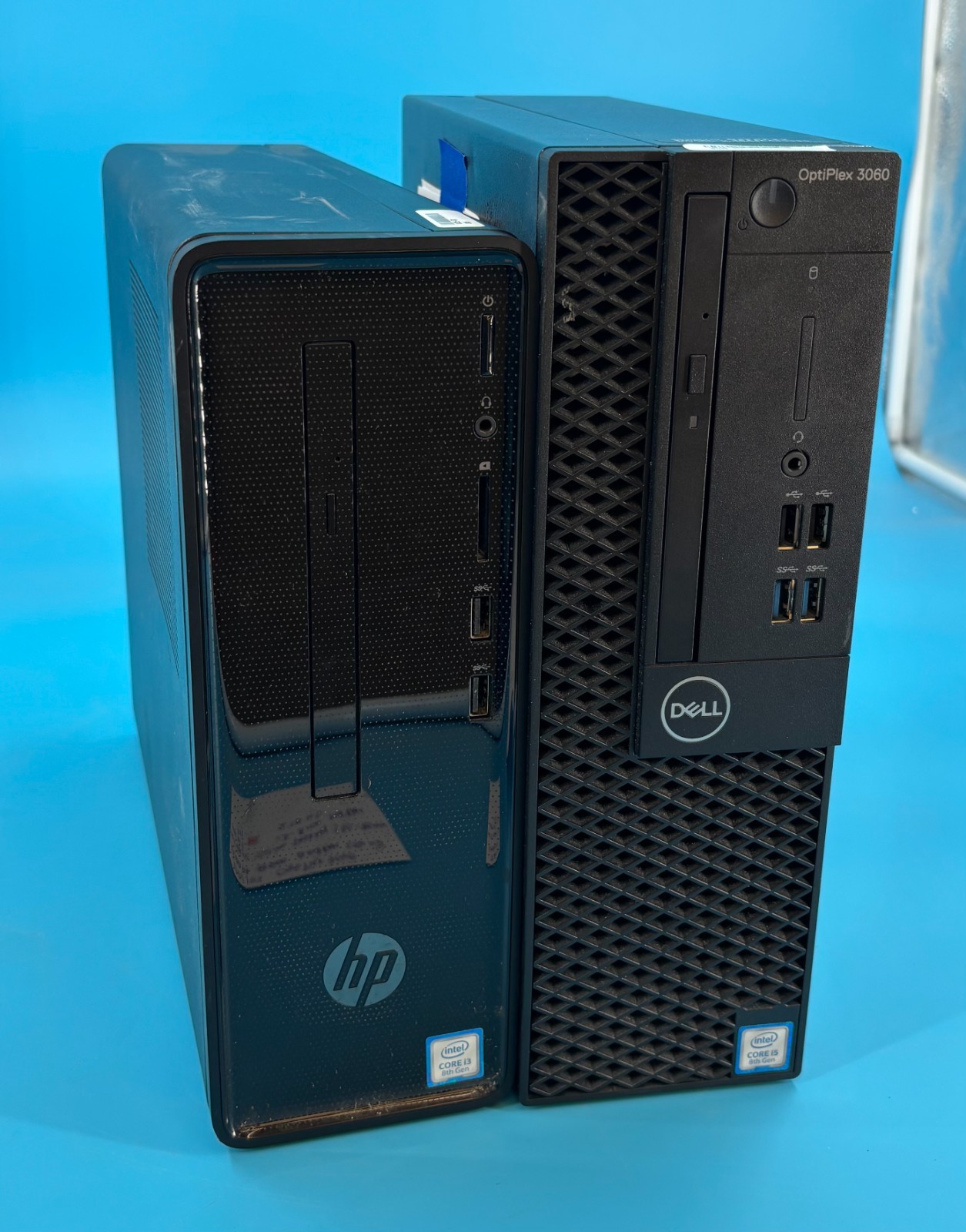 (1) Dell OptiPlex 3060 i5-8500 & (1) HP Slim Destop 290-p0xxx i3-8100 Computers
