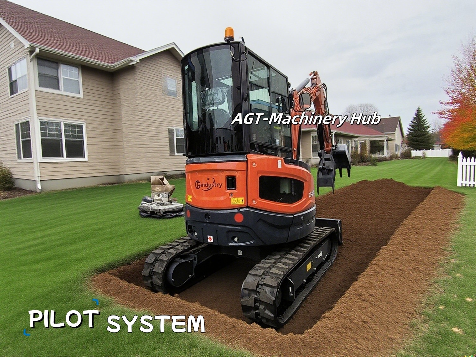 2.8 Ton CFG 35UF Hydraulic Excavator Kubota Diesel Engine USA STOCK-Pilot System