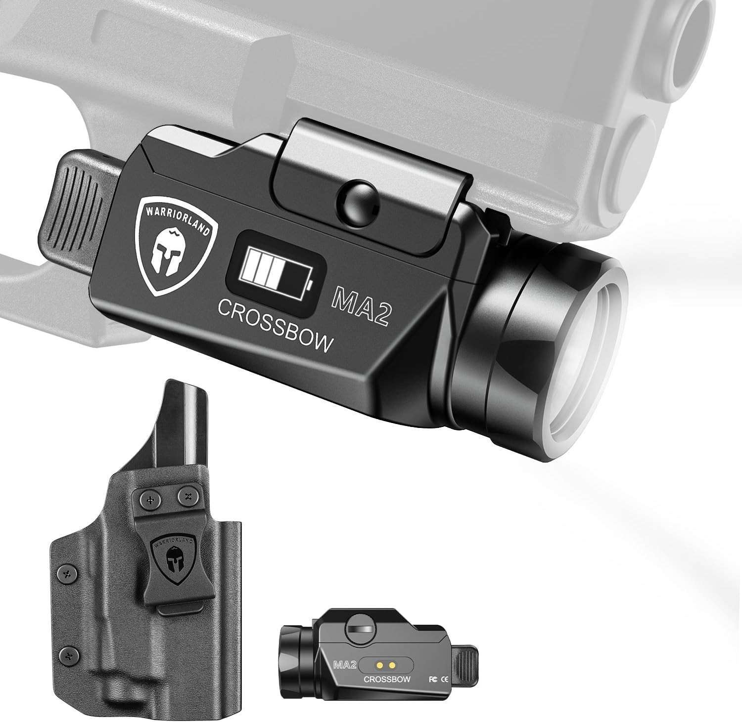 WARRIORLAND MA2 Gun Light with IWB Holster For S&W SD9 VE & SD40 VE, Right Hand