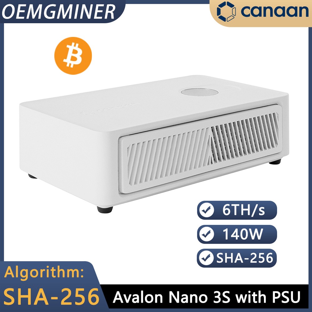 Canaan Avalon Nano 3S 6TH/sMiner White (with PSU)  in Stock