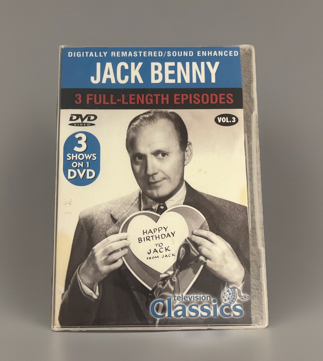 Jack Benny, Vol. 3: Television Classics 3 Full-Length Episodes – DVD