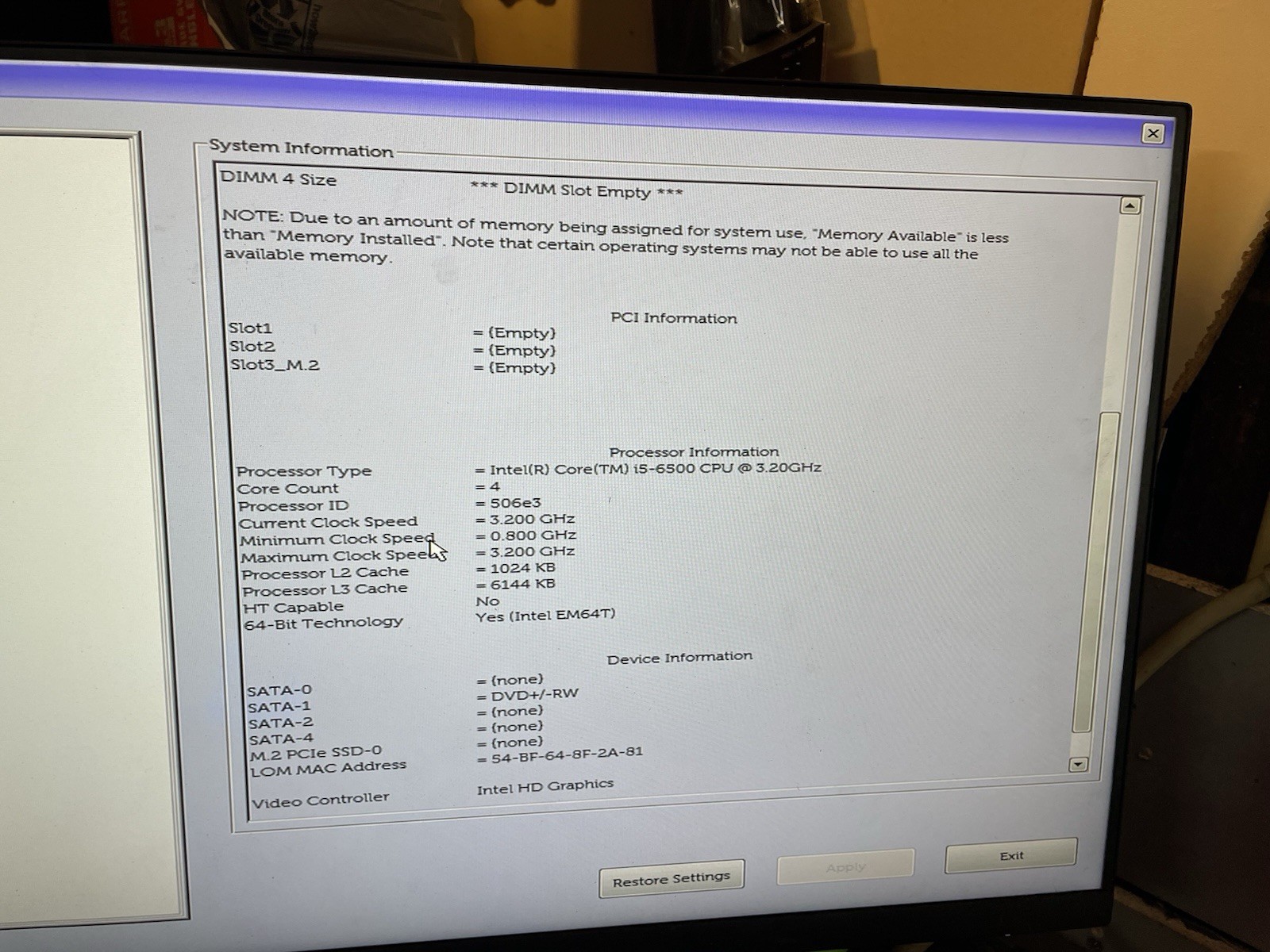 Dell OptiPlex 7050 (Intel Core i5-6500 3.2GHz 8GB) SFF Desktop