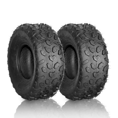 Ktaxon 19×7-8 ATV/UTV Tires Set of 2, 4PR Tubeless All-Terrain Sport Tires for Quad & Go-Kart (8″ Rim)
