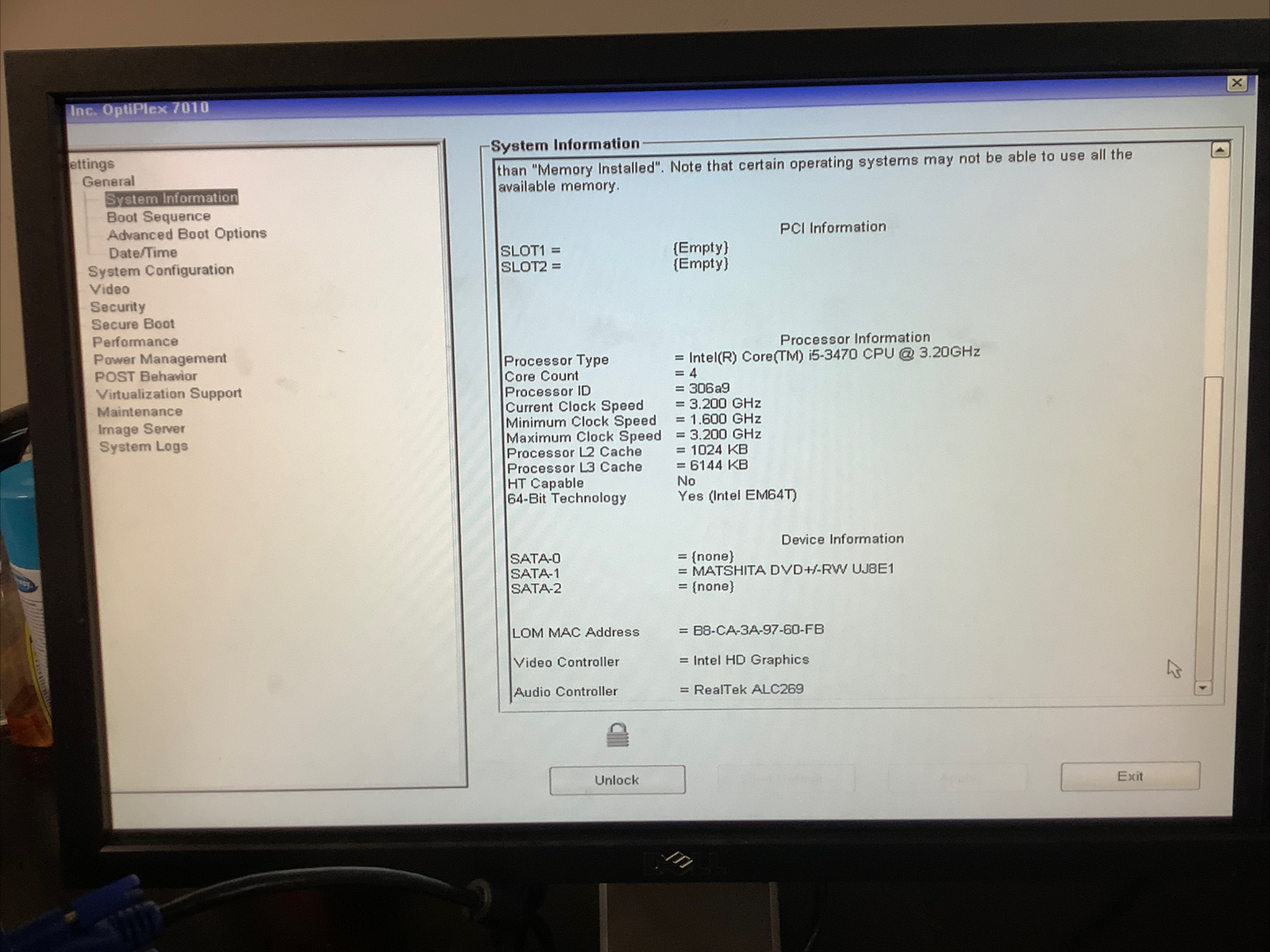 Dell OptiPlex 7010 Intel Core I5-3470 3.20GHz No OS Desktop