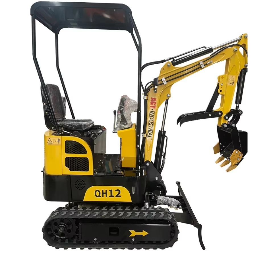 1 Ton AGT Industrial Tracked 13.5HP Mini Excavators Diggers B&S Engine Crawler