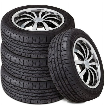 4 Goodyear Assurance All-Season 225/55R17 97T High-Mileage Tires 65k Mi Warranty 407726374 / 225/55/17 / 2255517