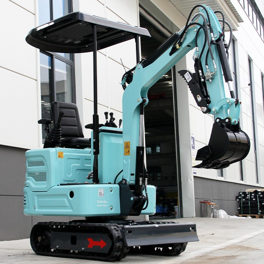 FREE SHIP 1.4Ton Diesel Mini Excavator Kubota Engine 3000lb Crawler Small Digger