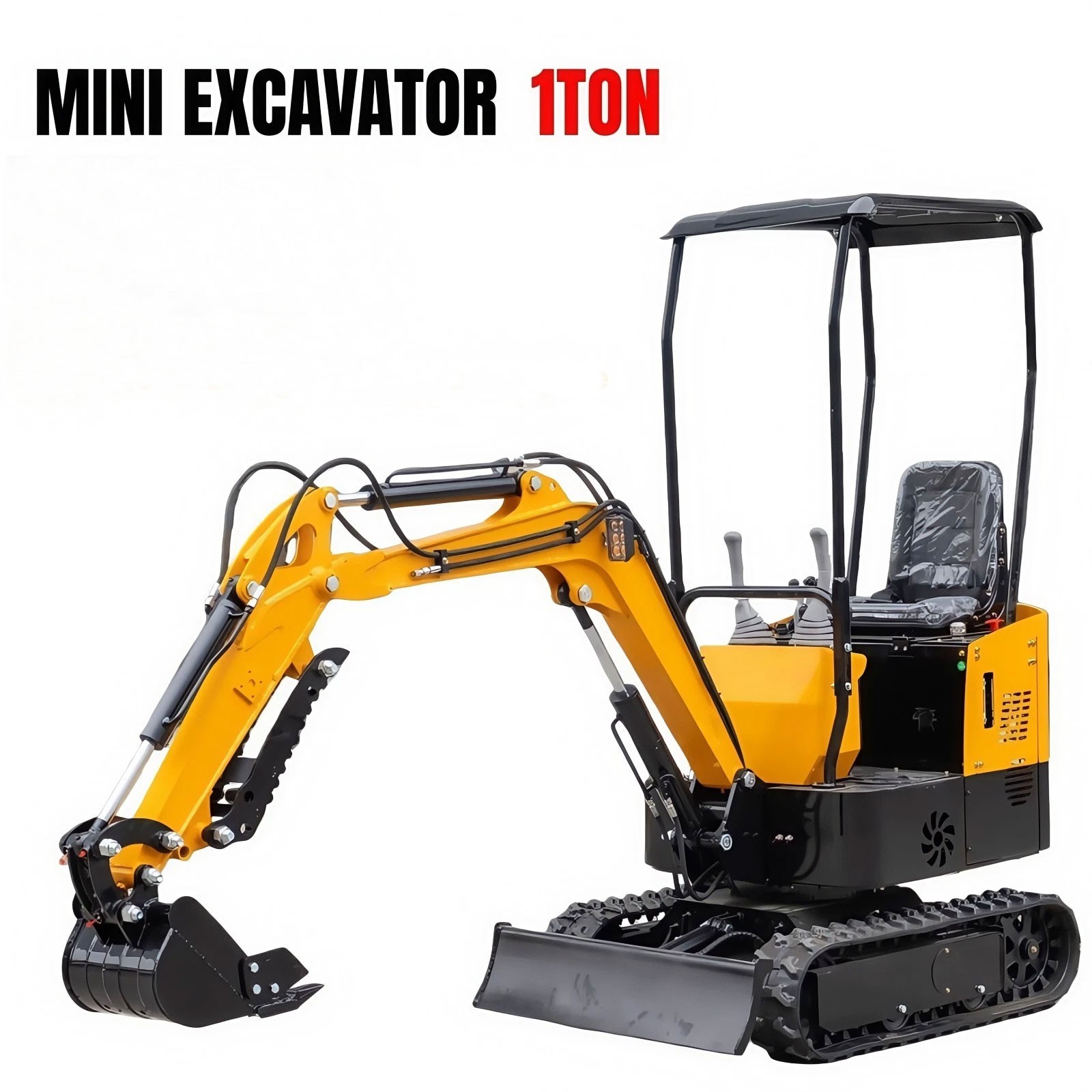 New 1 Ton Mini Small Crawler Excavator Micro Digger Gas Engine 13.5HP USA