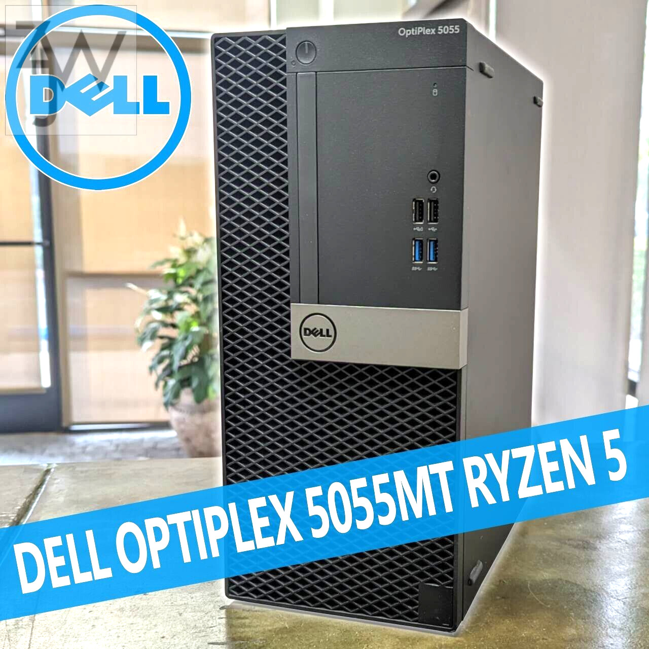 Dell OptiPlex 5055 MT AMD A8-9600 32GB DDR4 512GB SSD Windows 10 Pro WIFI