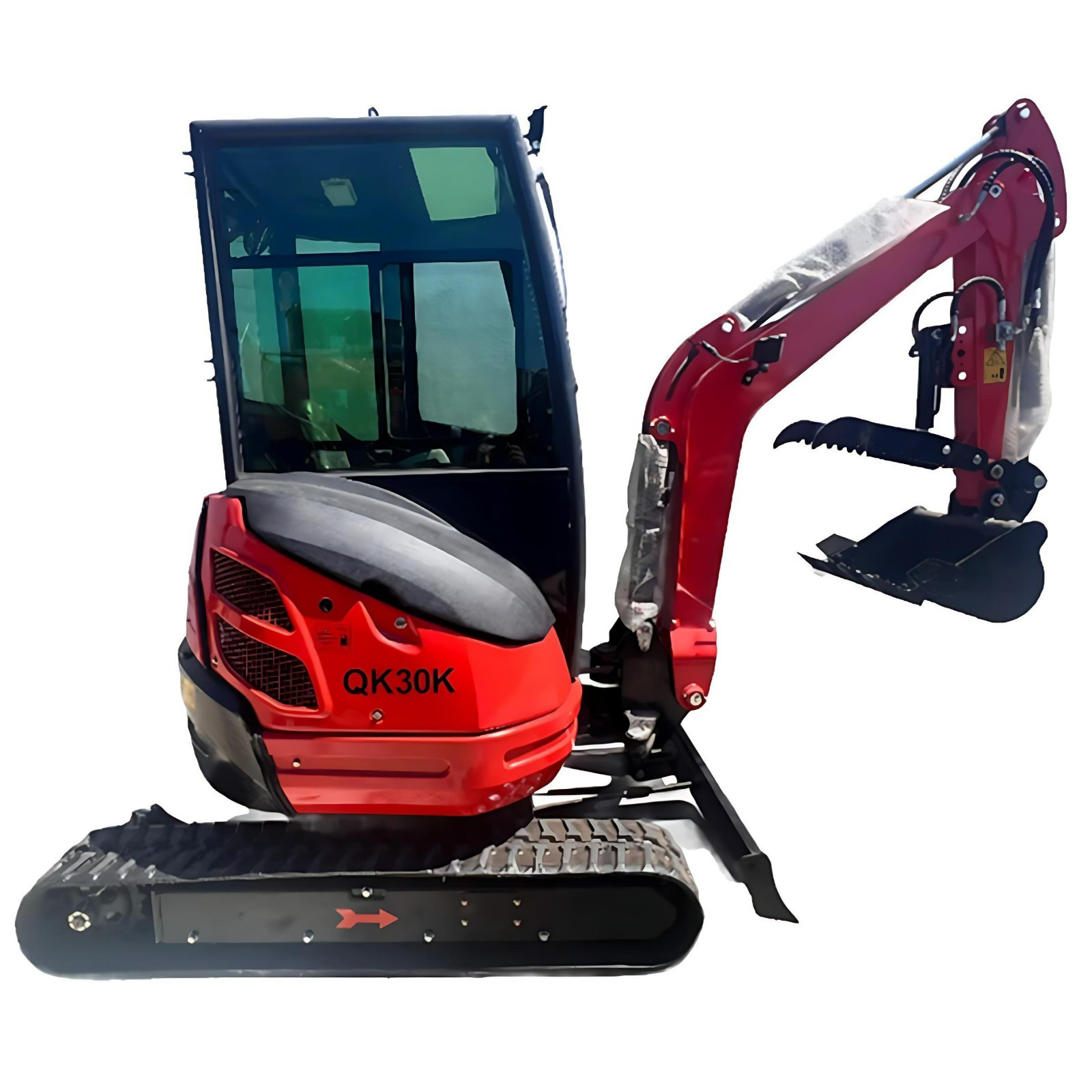 Agrotk Mini Excavator 2.8 Ton Digger Tracked Crawler 27 HP Kubota Diesel Engine