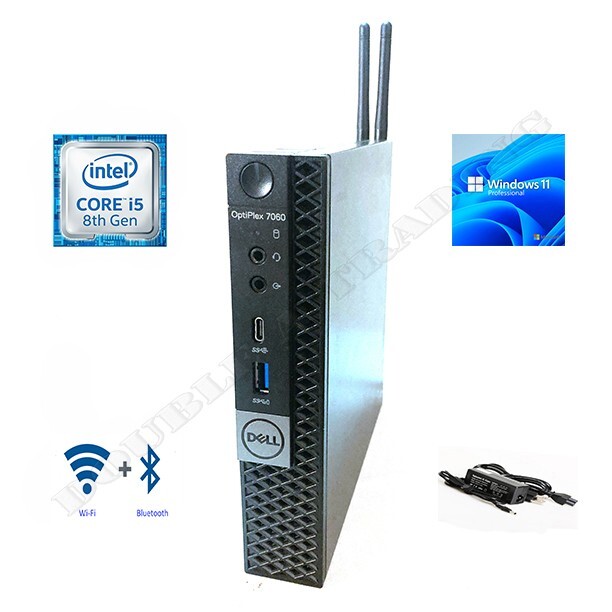 Dell OptiPlex 7060 Micro i5-8500 & up to 64GB RAM & 2*2TB SSD & Wi-Fi+BT & Win11