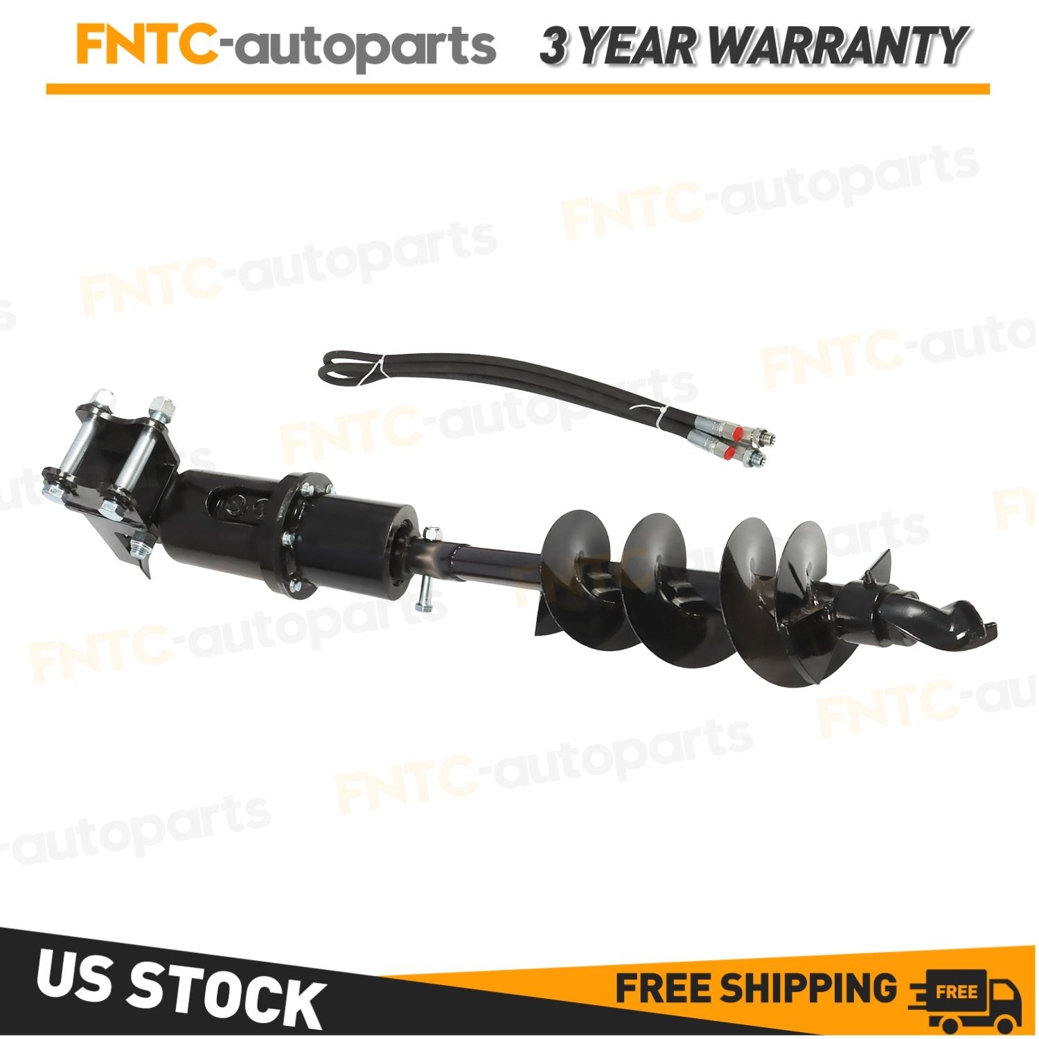 200mm Diameter Auger Drill Fit For Mini Excavator 1Ton-1.5Ton Small Digger