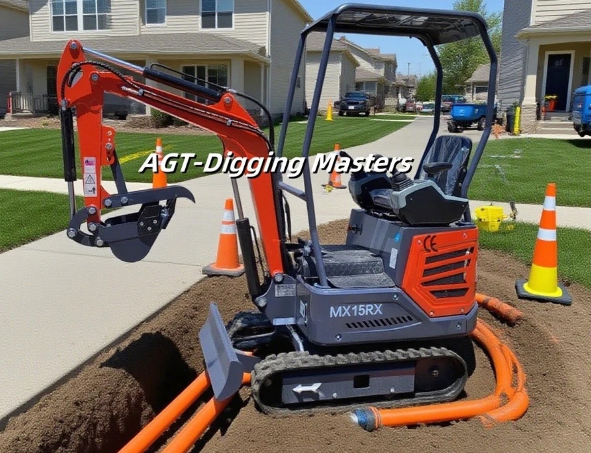 PILOT SYSTEM – AGT 1 Ton Mini Excavator for Sale MX15RX 13.5 HP RATO Engine USA