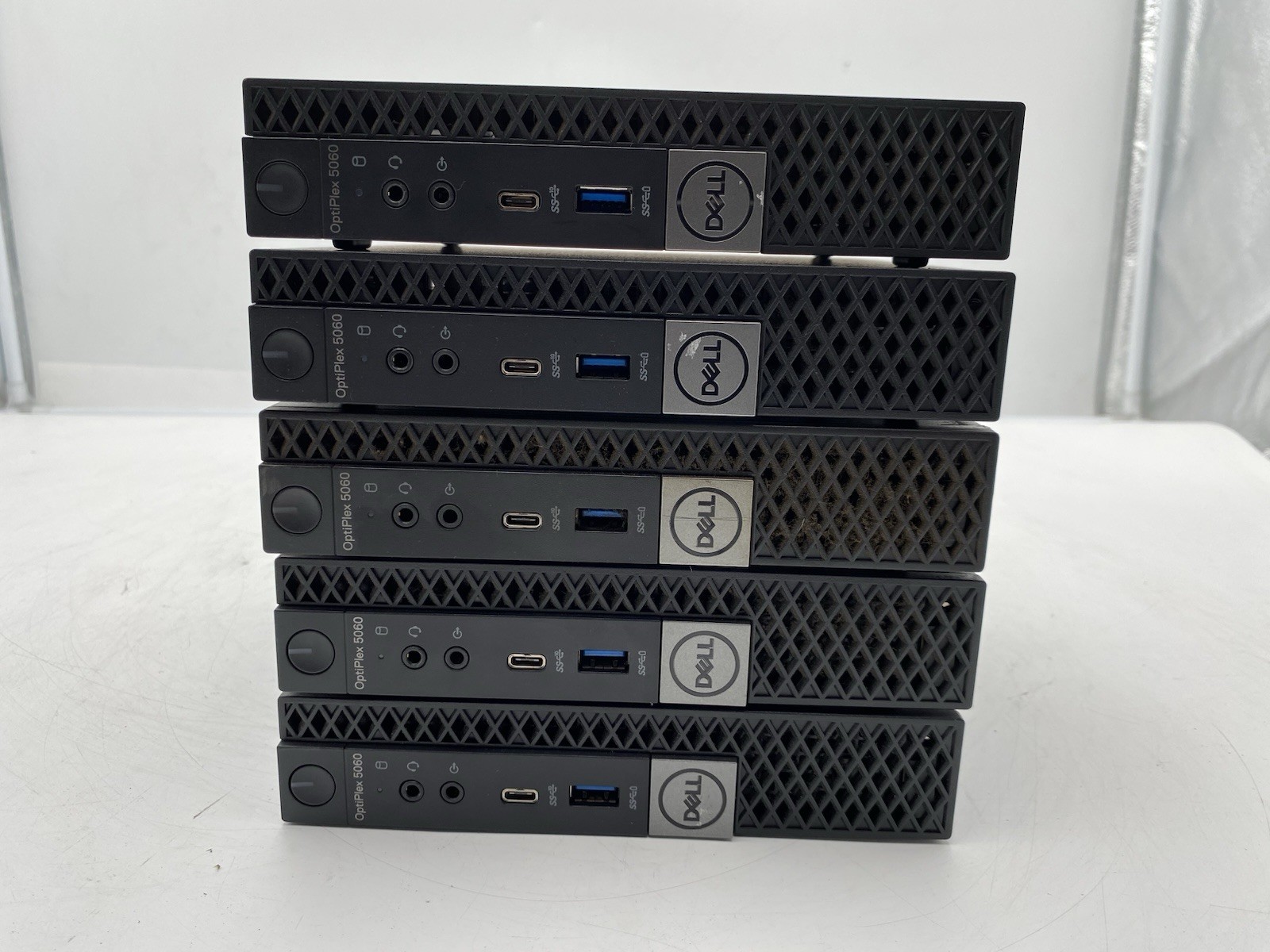 LOT OF 5 Dell OptiPlex 5060 Micro Core i5-8500T 2.10GHz 8GB RAM 500GB HDD Win 10