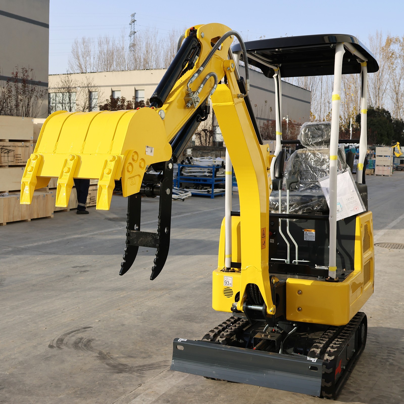 FREE SHIP 1.8Ton Mini Excavator Side Swing Kubota Expand Track Crawler Digger