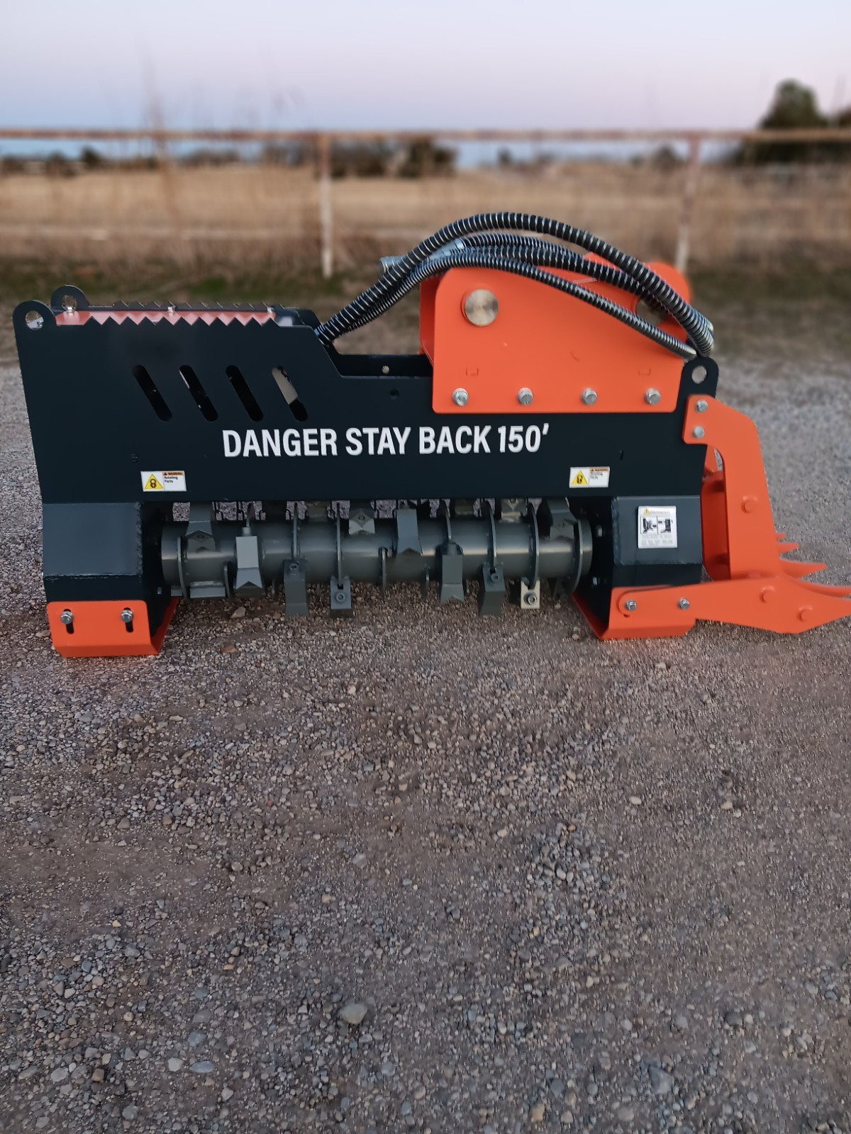 New MINI Excavator  Drum Mulcher 34″ 50mm Pins For 35-90 Size Mini Excavators