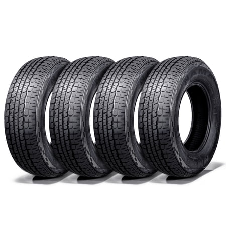 NAMA Set of 4 ST225/75R15 10-Ply Radial Trailer Tires , ST225/75r15 trailer tire 117/112M Load Range E NM616