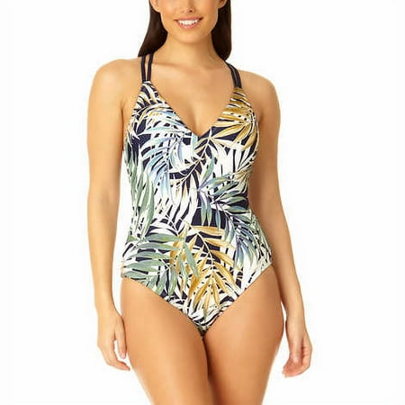 Hurley Ladies’ Size XS, One-Piece Swimsuit, UPF 50+, Cayman Palms