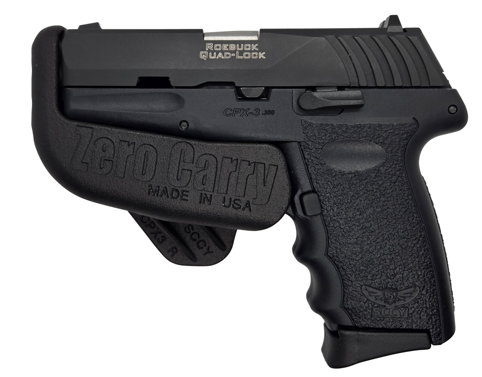 SCCY CPX-3 380 ACP, Zero Carry Elite In Waistband Holster for concealed carry