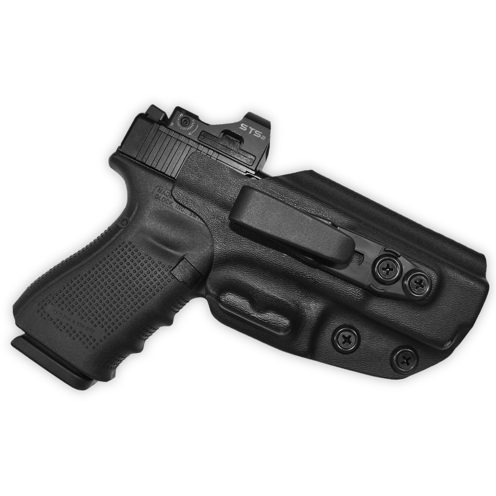 IWB TUCKABLE RED DOT READY + INTEGRATED CLAW Holster Fits Glock 26/27/33