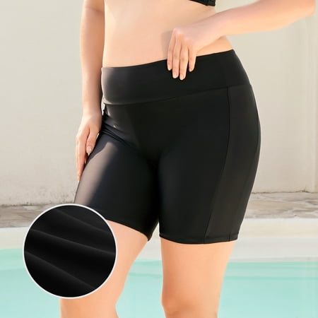 RELLECIGA Women’s Swimwear Bottoms High Waisted Board Shorts Bike Shorts Swim Shorts for Woman