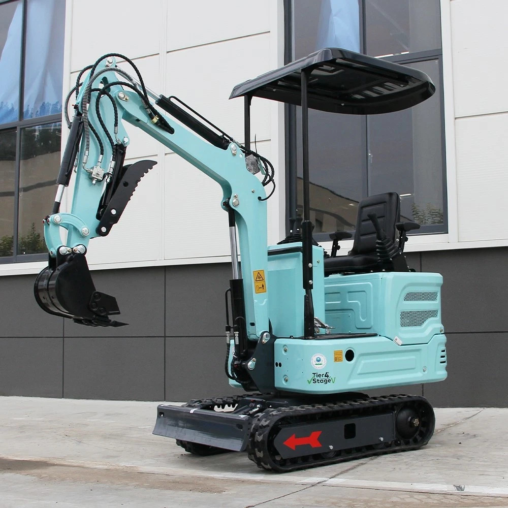 Mini Excavator 1.4 Ton Kubota Diesel Engine Pilot Hydraulic US Stock