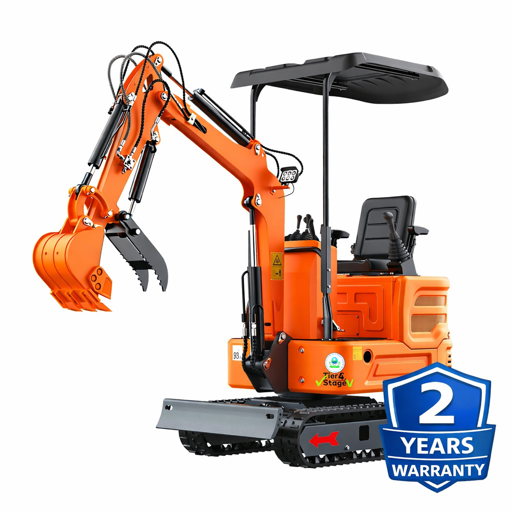 DS-15PRO new 1 Ton Pilot Control B&S Gasoline Mini Excavator US In Stock