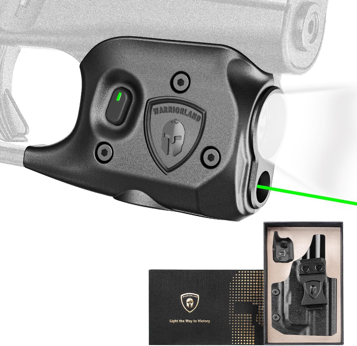 150-Lumen Pistol Light Laser & Holster Fit for Glock 42, With Right Hand Holster