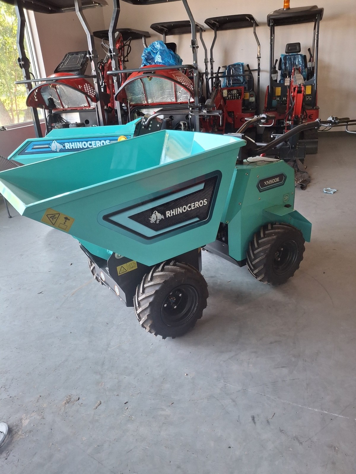 Electric Mini Dumper Heavy-Duty Battery Powered by Rhinoceros