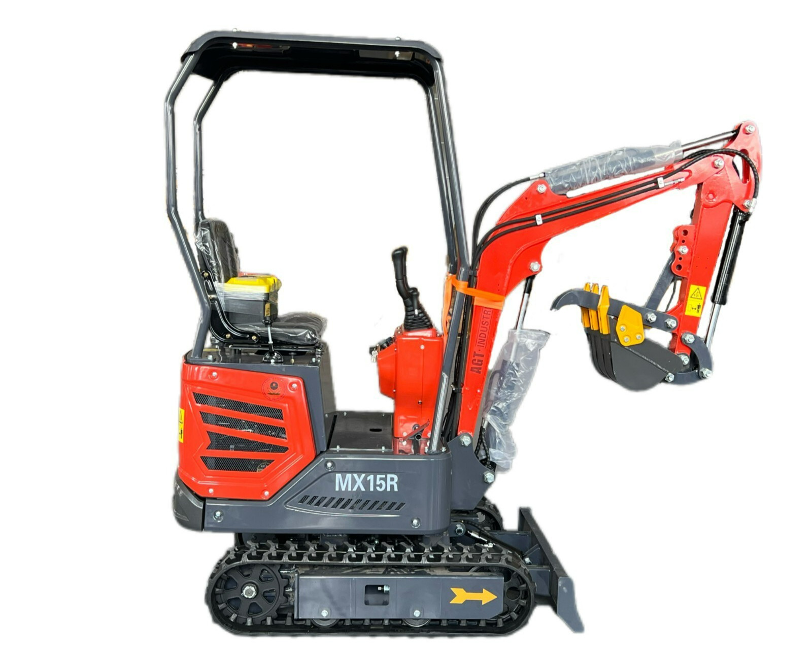 Agrotk 1 Ton Digger Mini Excavator 13.5 HP Gas Tracked Crawler RATO Engine EPA