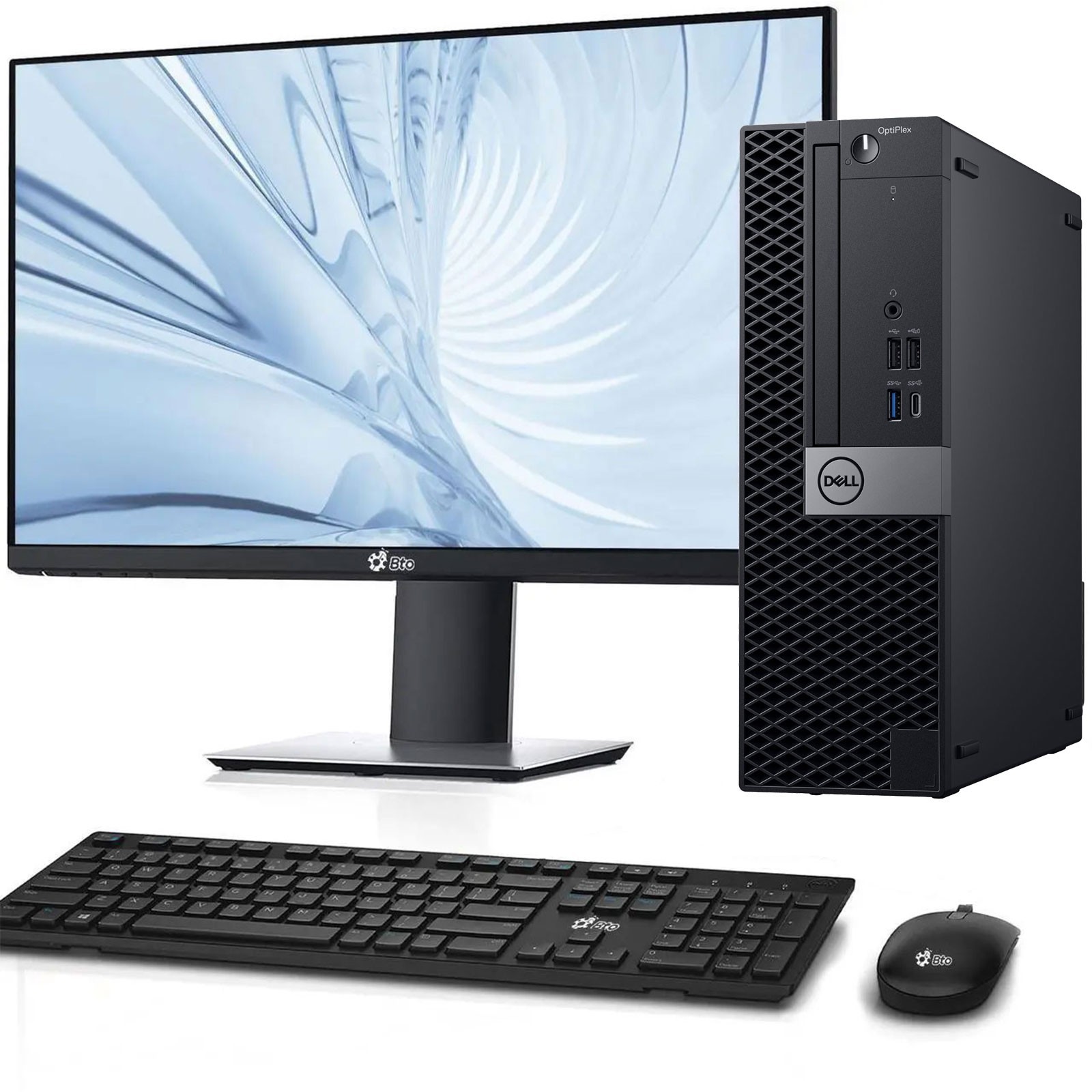 Dell 5060 Desktop PC Intel i5-8th 16GB Ram 128GB SSD New 24″ LED WiFi WK&M Win11