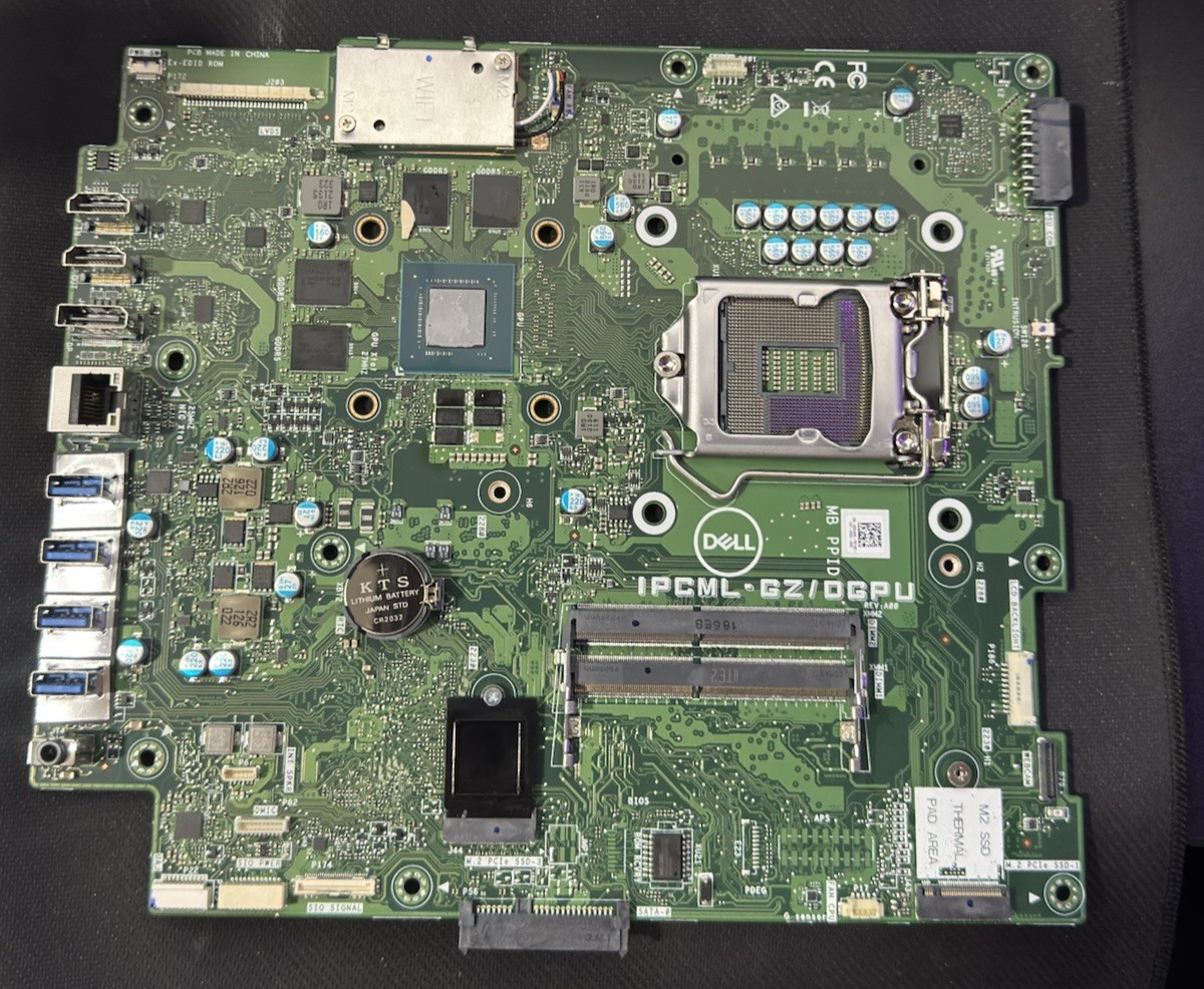 Genuine Dell Optiplex 5480 7480 AIO Motherboard LGA1151 IPCML-GZ/DGPU D54VK