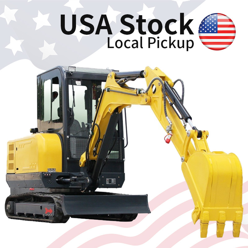 3.5 Ton Mini Excavator  Kubota 4-Cyl Diese Hyd Pilot Retractable Track Offset AC